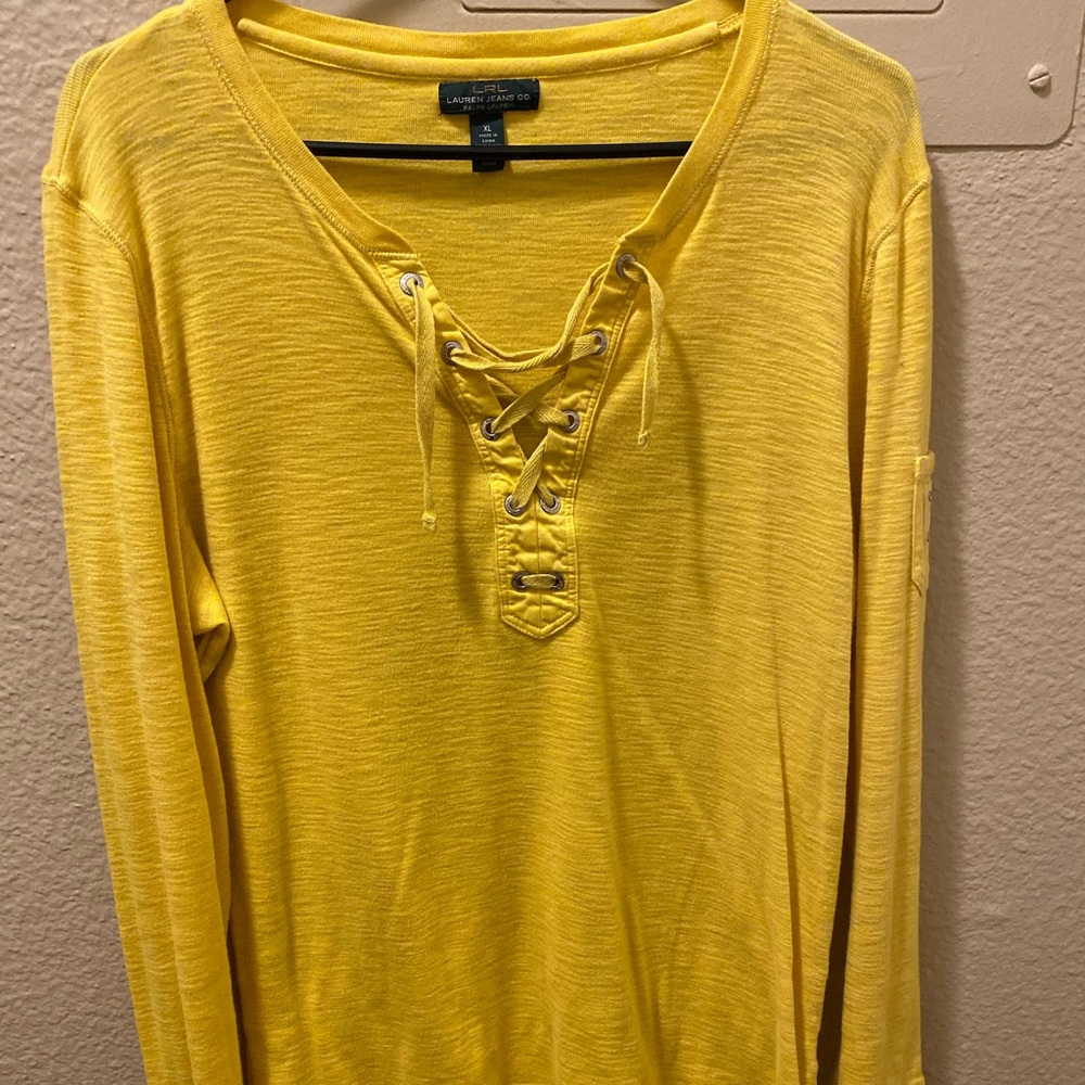 Ralph Lauren Lace-Up Top